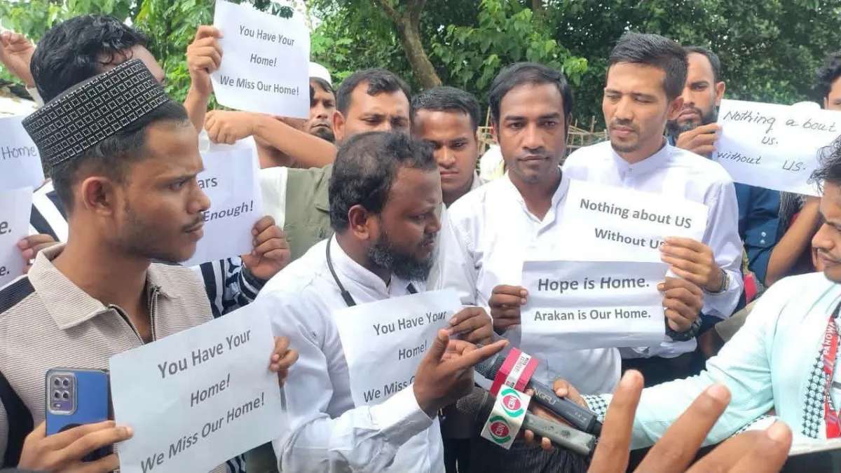 Hundreds of Rohingya Call for Safe and Dignified Repatriation During U.S. Envoy’s Visit – Rohingya Khobor
